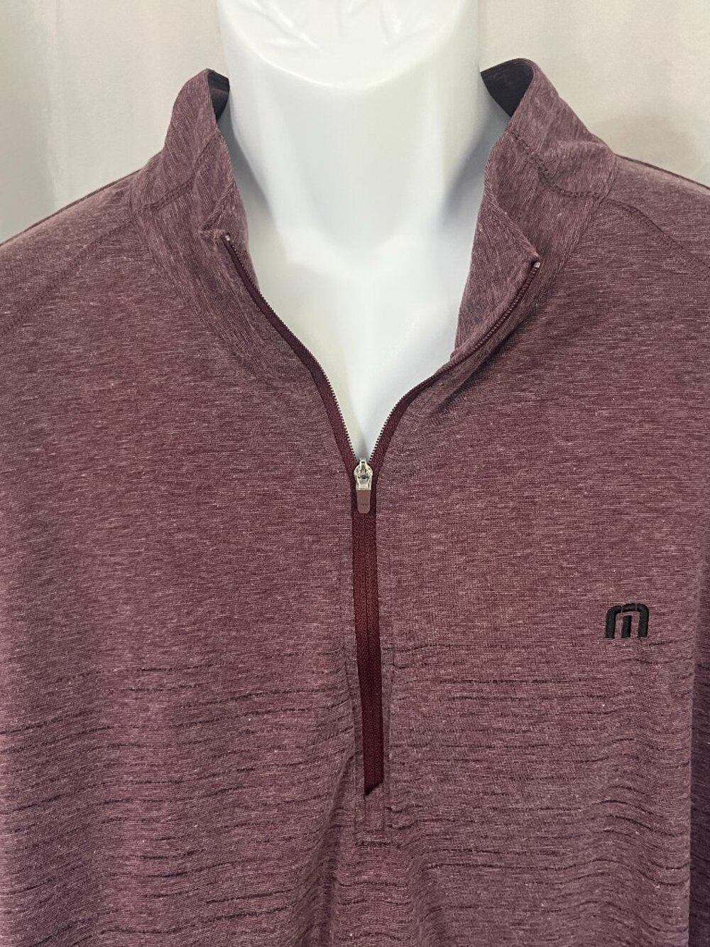 ⛳ TravisMathew Men’s Purple Fleck 1/4 Zip Pullover Jacket Shirt 3XL 🔥